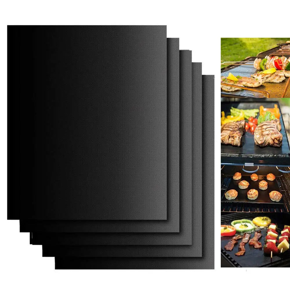 Rechteckige Antihaft-Grillmatte hitzebeständig flexible Kochmatte