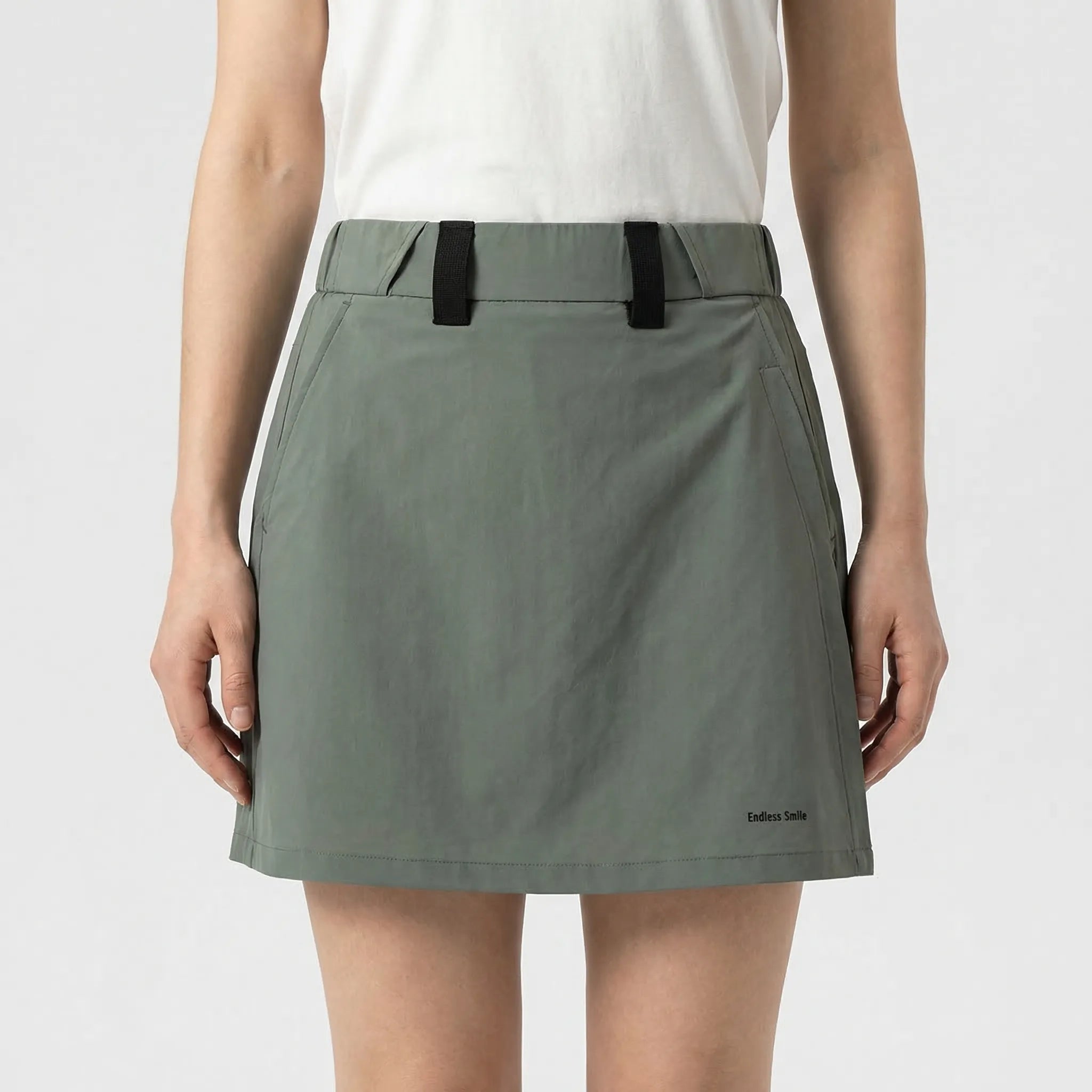 Damen A-Linien-Skort mit integrierten Shorts für Wandern und Freizeit