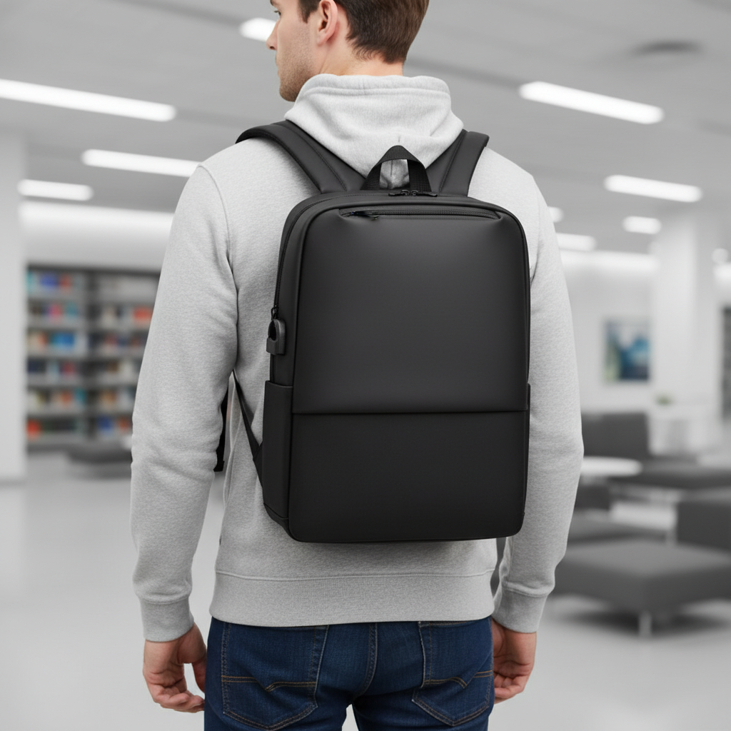 Business-Laptop-Rucksack mit gepolstertem Fach und schlankem Design