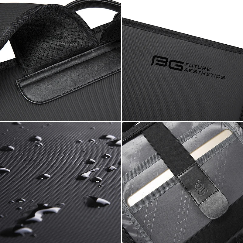Schlanker Business Rucksack wasserabweisend mit gepolstertem Laptopfach