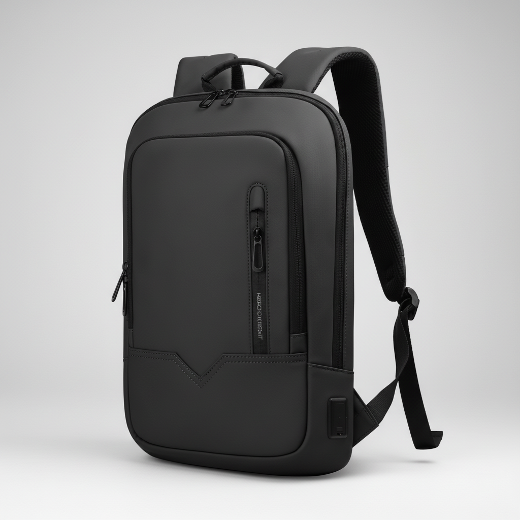 Laptop-Rucksack schmal wasserabweisend mit Ladeport Pendlerrucksack