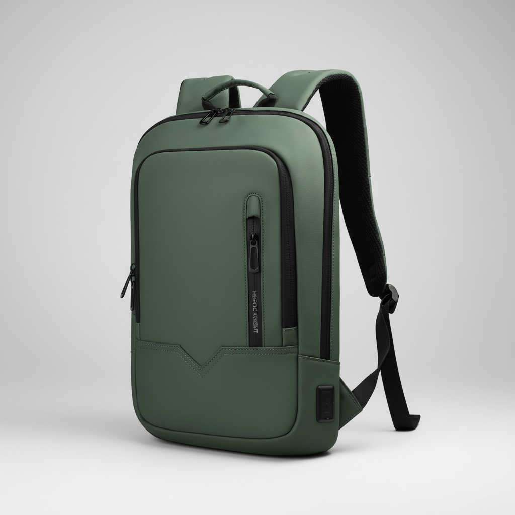 Laptop-Rucksack schmal wasserabweisend mit Ladeport Pendlerrucksack
