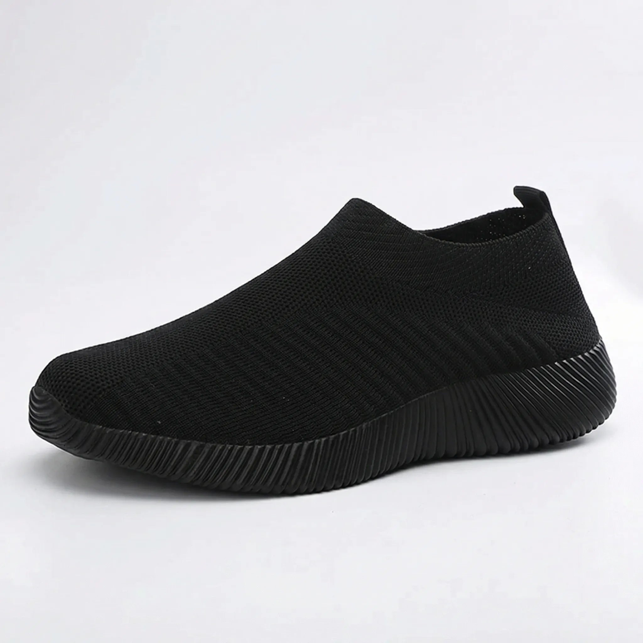 Damen Walkingschuhe Slip-On Stricknetz rutschfest leicht atmungsaktiv