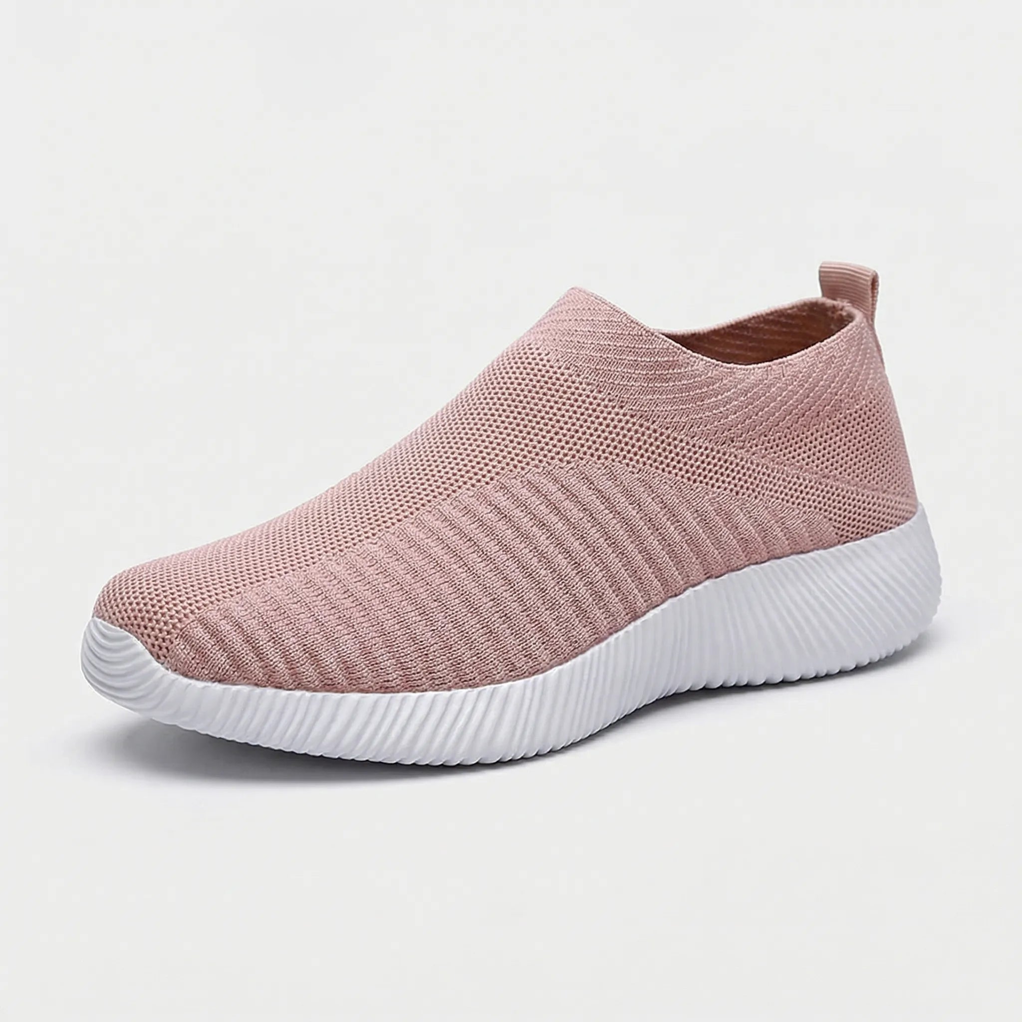 Damen Walkingschuhe Slip-On Stricknetz rutschfest leicht atmungsaktiv