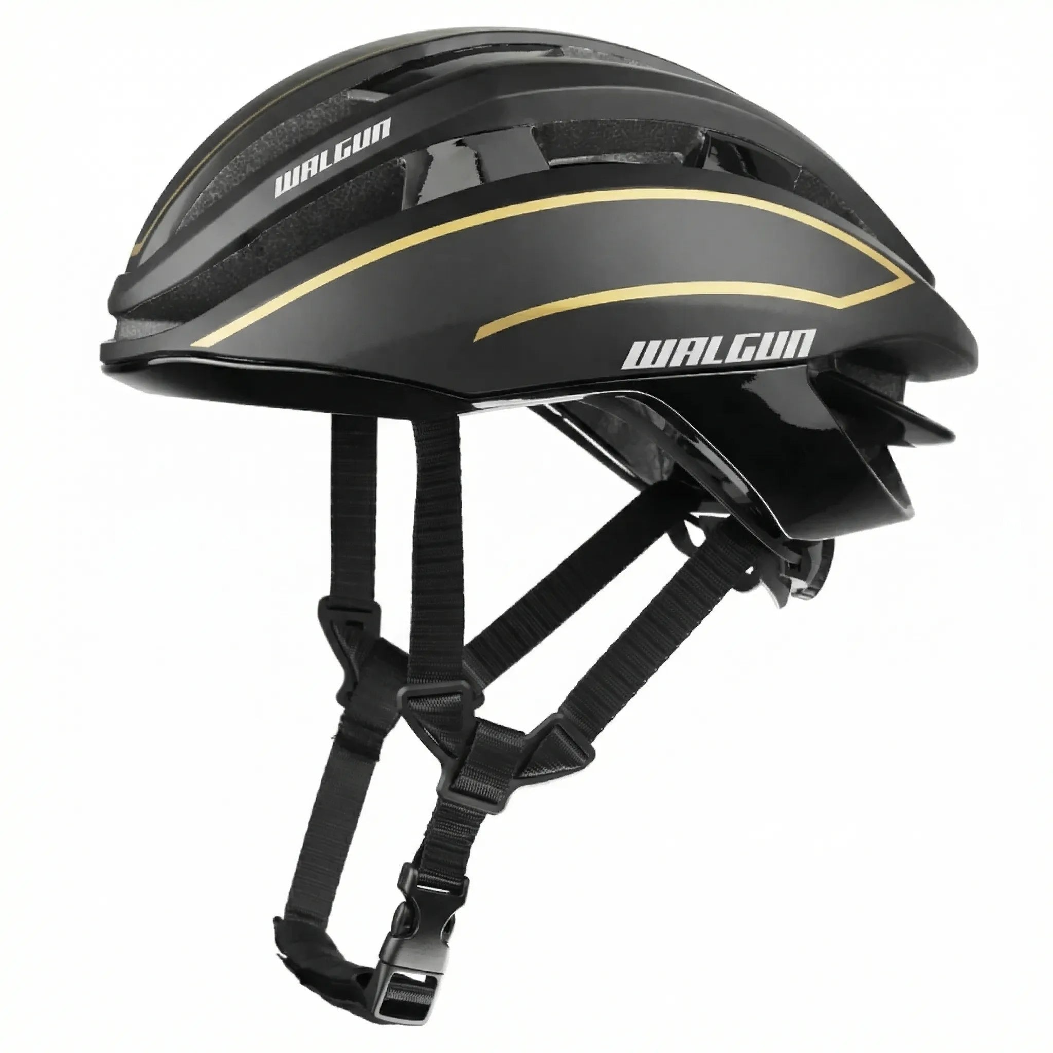 Aerodynamischer Rennradhelm mit Belüftung und verstellbarem Haltesystem