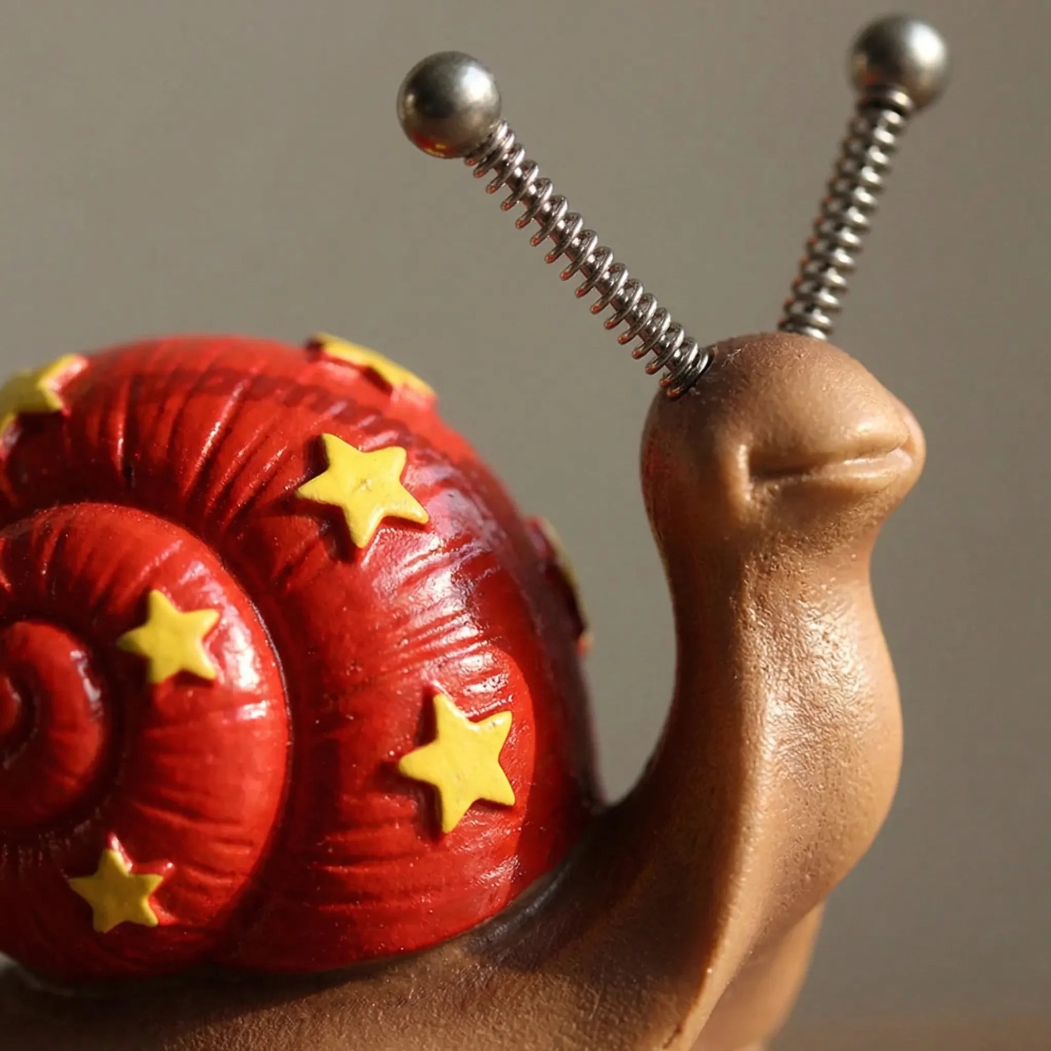 Mini-Schneckenfiguren handgemalt mit Spiralantennen für Blumentöpfe