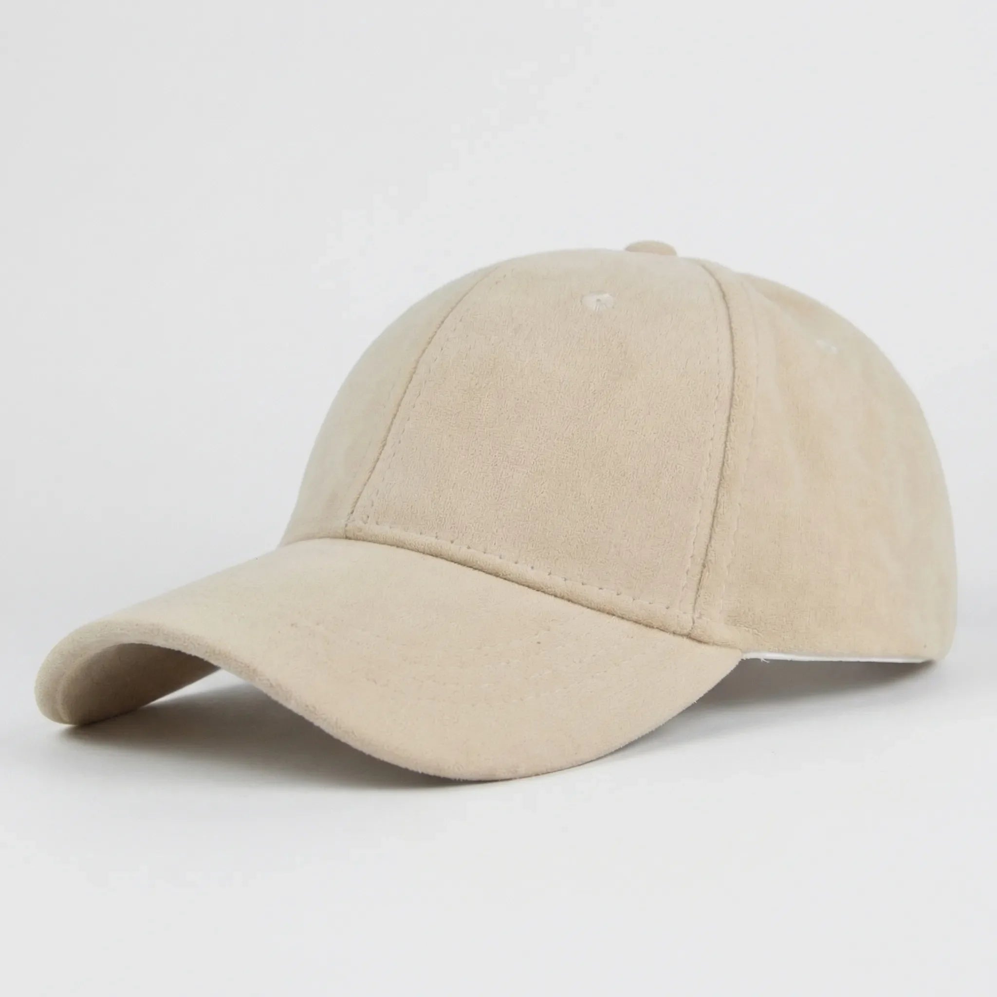 Retro Baseballkappe Wildleder-Optik mit Snapback-Verschluss