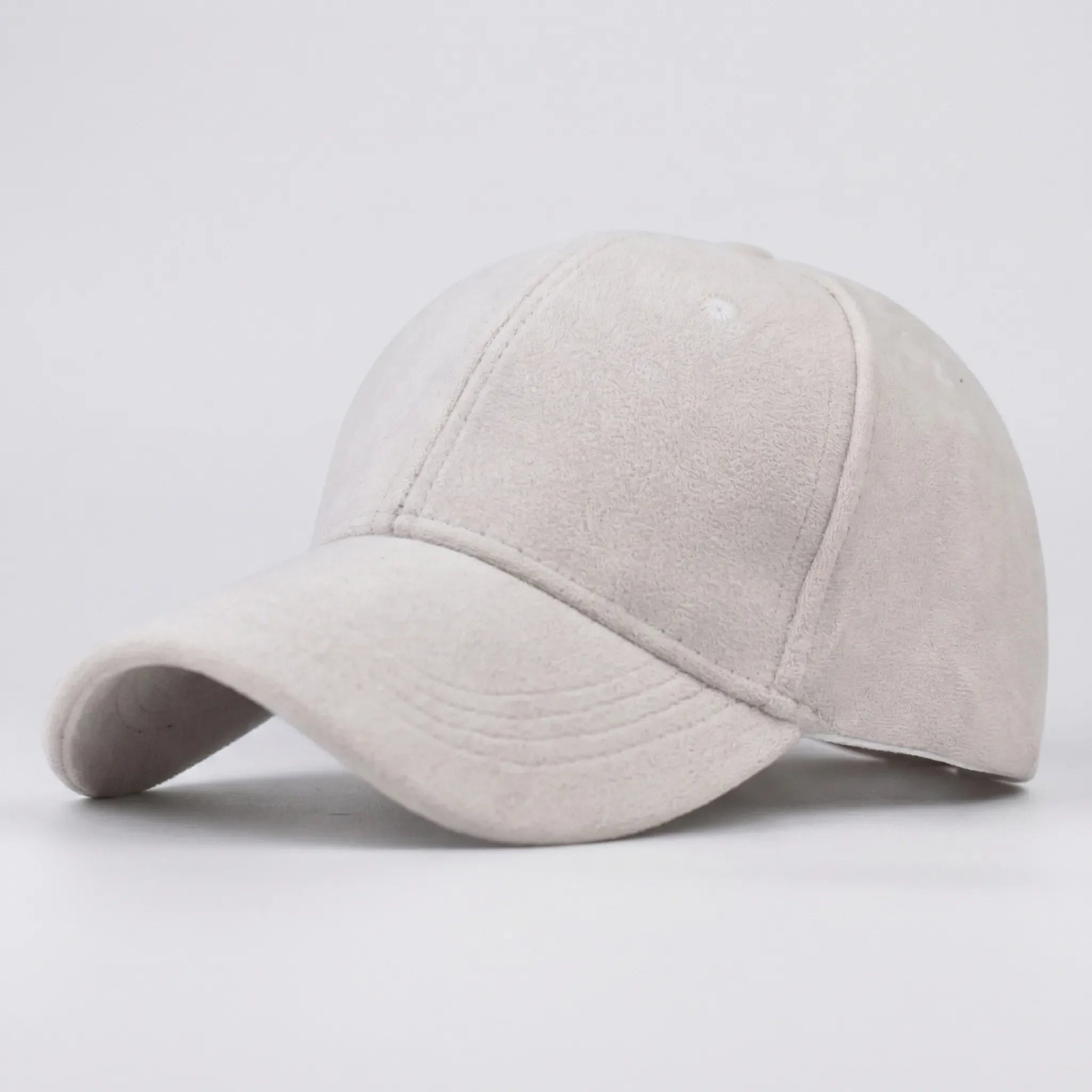 Retro Baseballkappe Wildleder-Optik mit Snapback-Verschluss