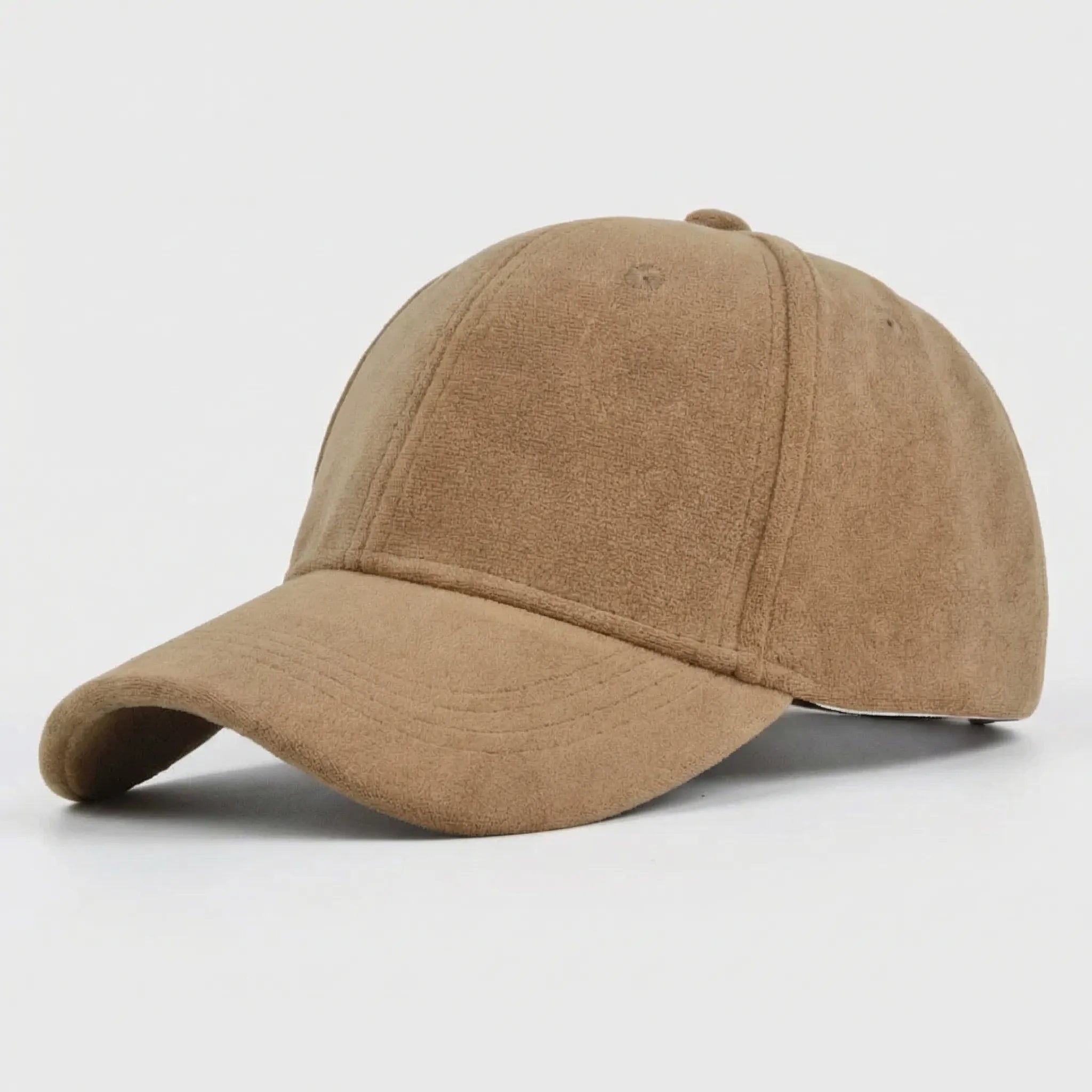 Retro Baseballkappe Wildleder-Optik mit Snapback-Verschluss