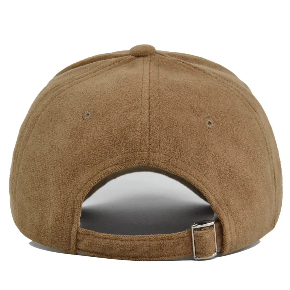 Retro Baseballkappe Wildleder-Optik mit Snapback-Verschluss