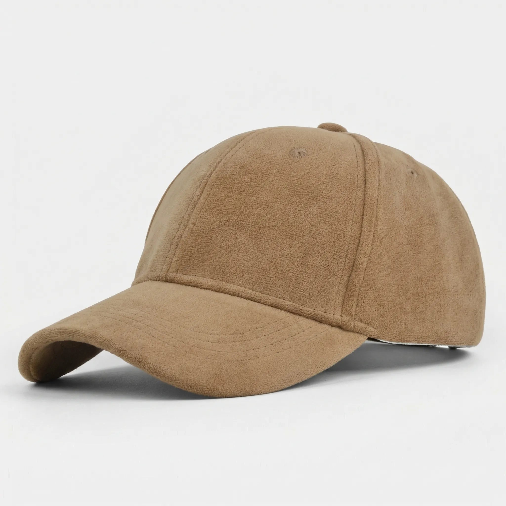 Retro Baseballkappe Wildleder-Optik mit Snapback-Verschluss