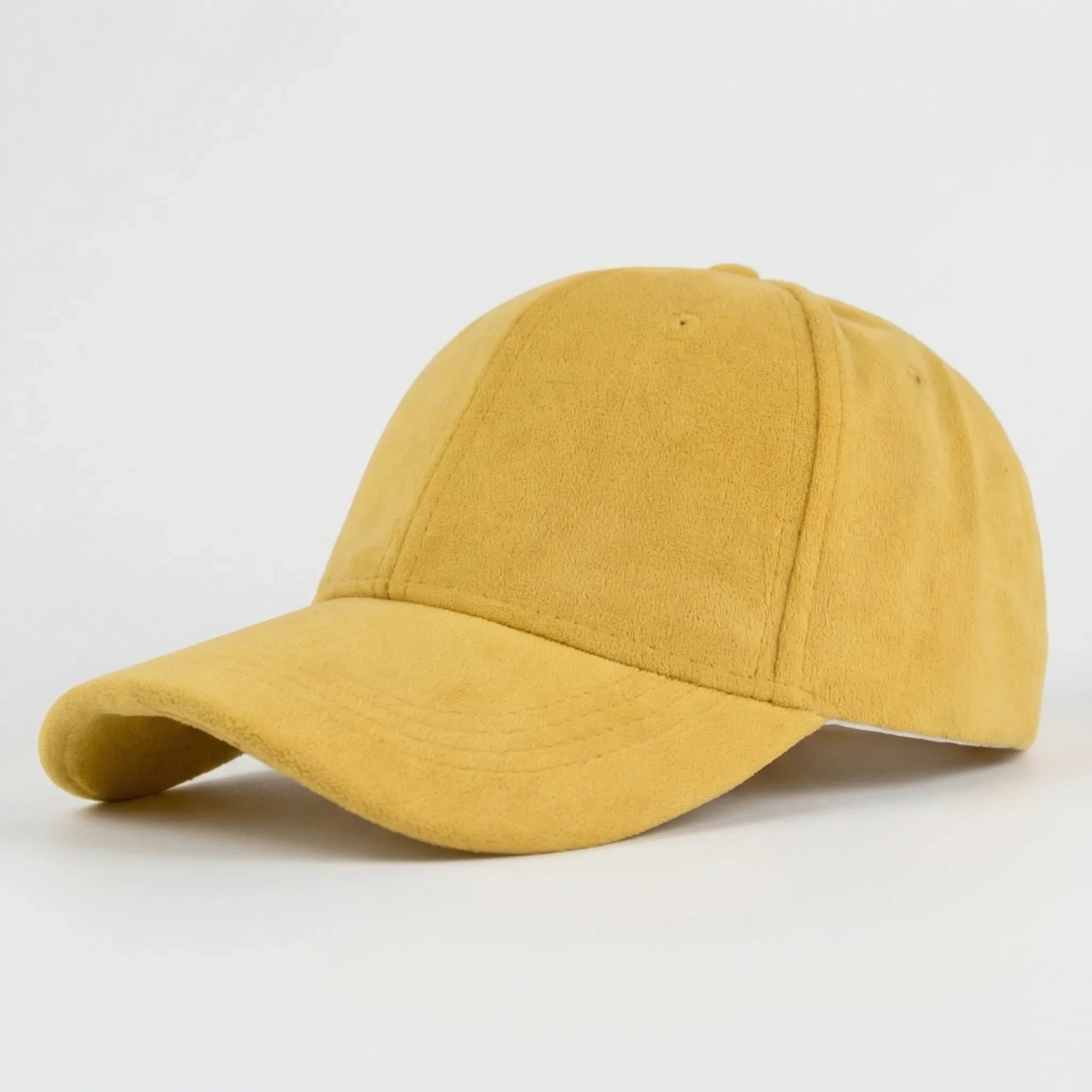 Retro Baseballkappe Wildleder-Optik mit Snapback-Verschluss