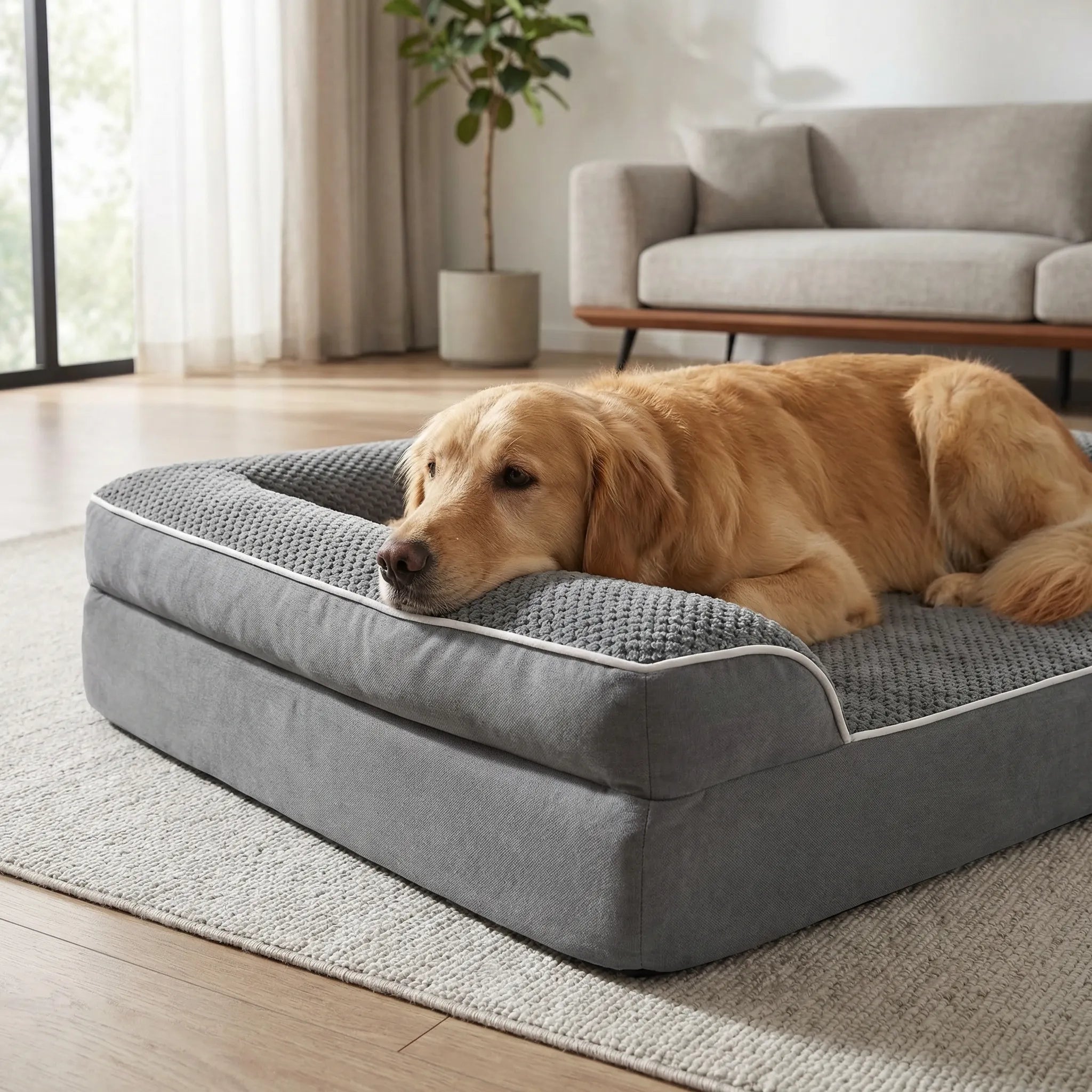 Orthopädisches Hundebett Sofa-Stil für große Hunde mit waschbarem Bezug