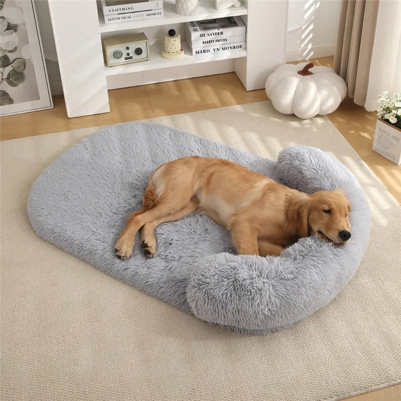 Orthopädisches Hundebett Eierkartonschaum plüschig waschbar für alle Rassen