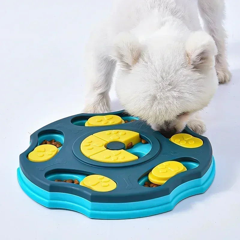 Interaktives Futterpuzzle für Hunde und Katzen mit Schiebeelementen