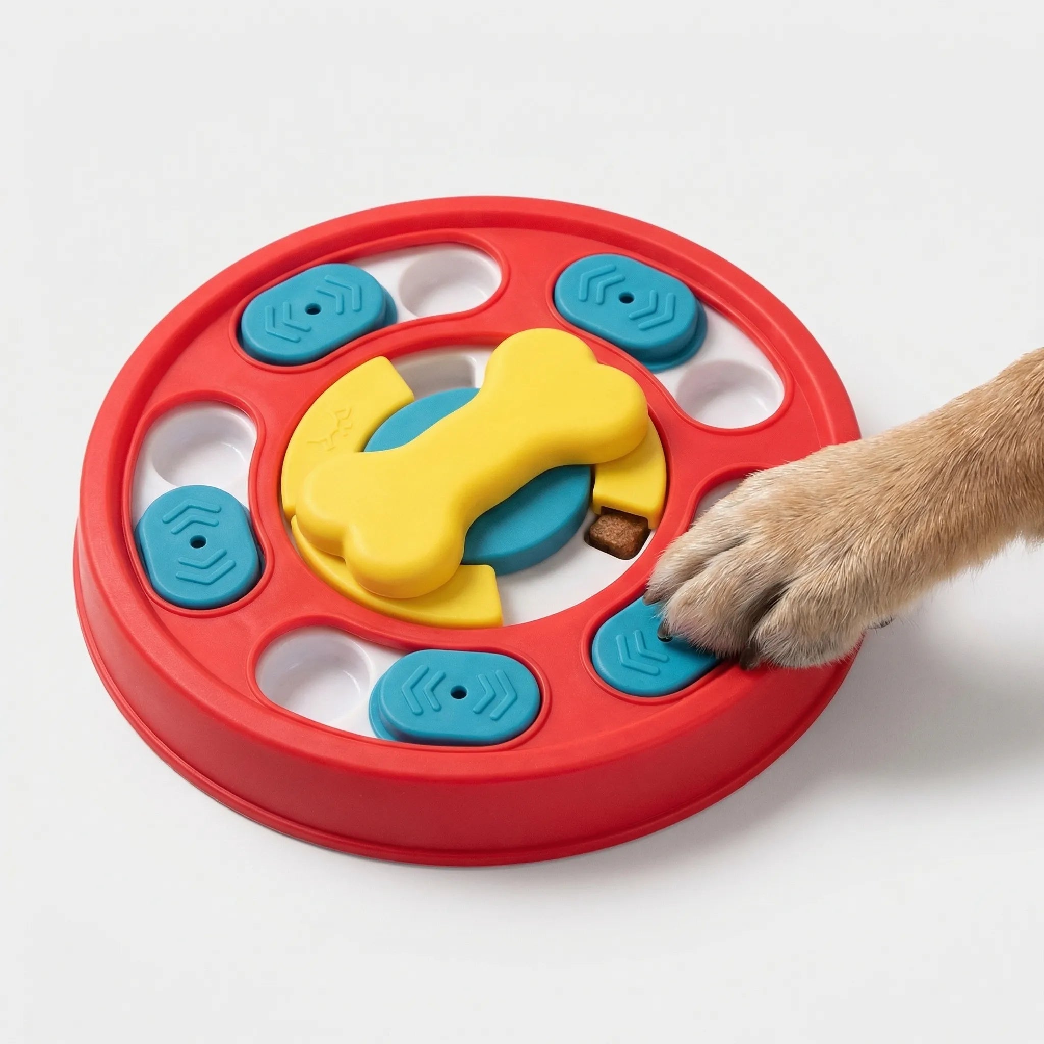 Interaktives Futterpuzzle für Hunde und Katzen mit Schiebeelementen