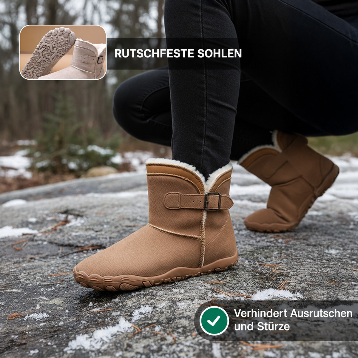 Nordspur | Snug Boot - Rutschfester & wasserdichter Winter-Barfußschuh (Unisex)