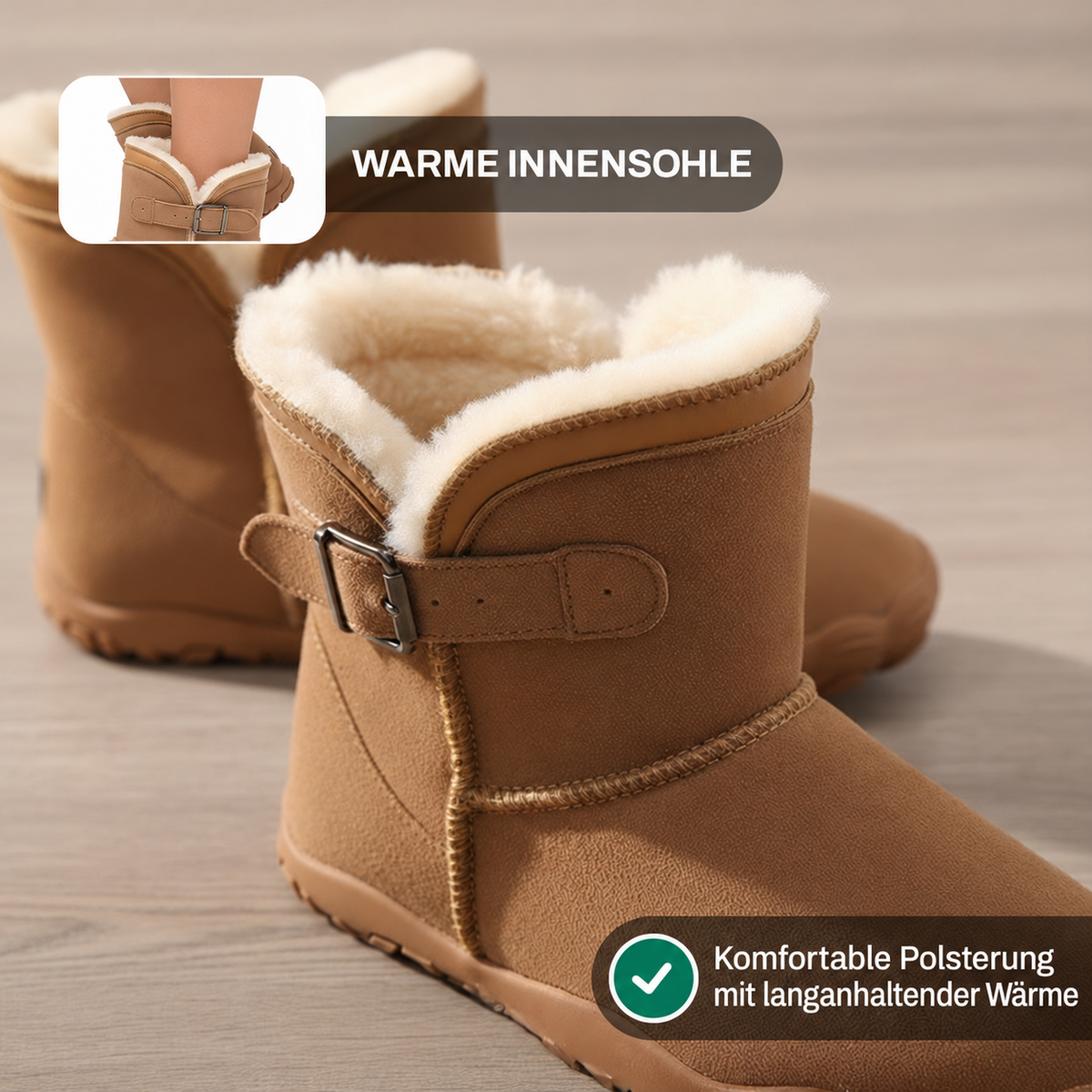 Nordspur | Snug Boot - Rutschfester & wasserdichter Winter-Barfußschuh (Unisex)