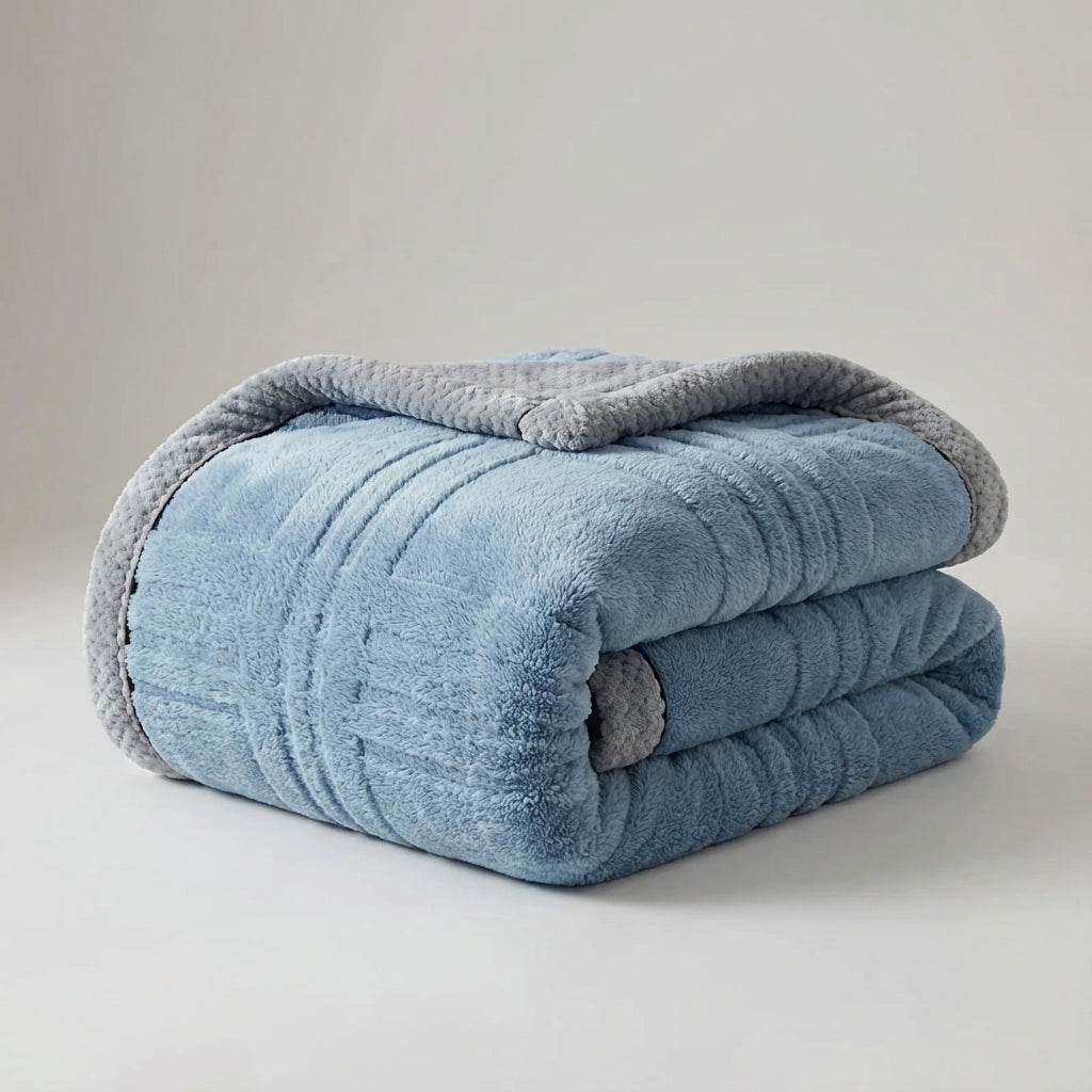 Ganzjahres-Kuscheldecke mit weicher strukturierter Oberfläche und antipiell-Behandlung