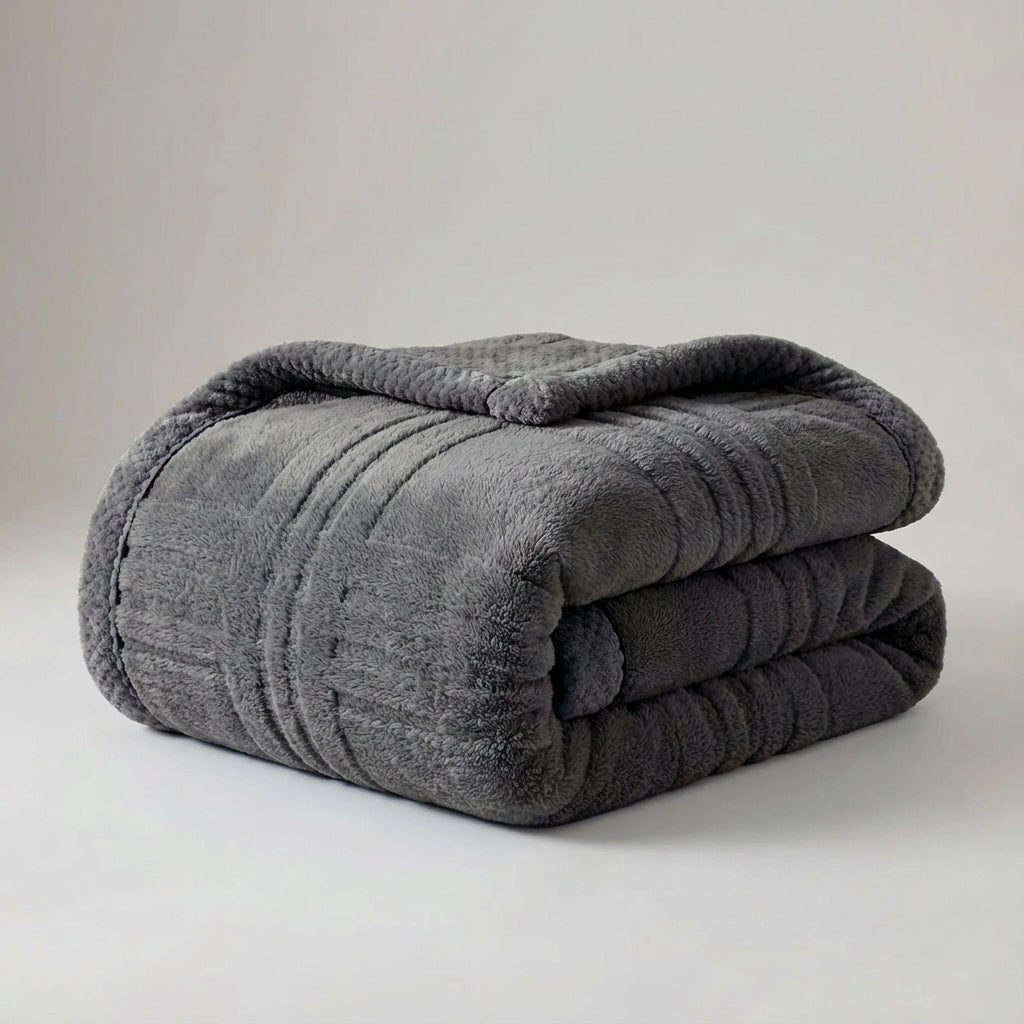 Ganzjahres-Kuscheldecke mit weicher strukturierter Oberfläche und antipiell-Behandlung