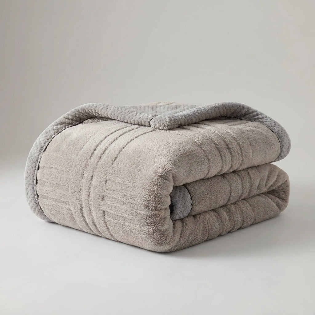 Ganzjahres-Kuscheldecke mit weicher strukturierter Oberfläche und antipiell-Behandlung