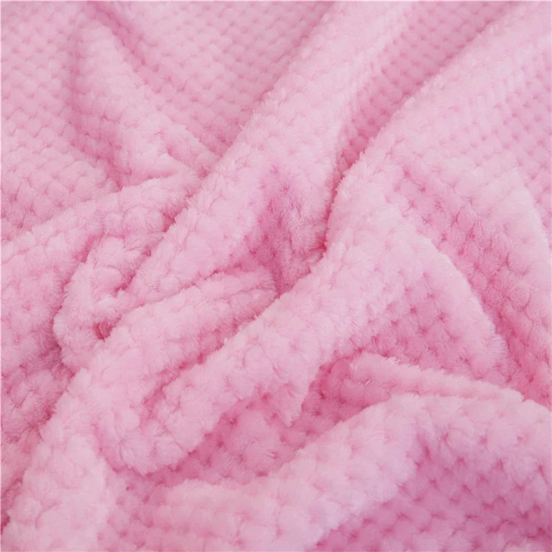 Dicke warme Wurfdecke mit weicher Strickstruktur pilling-resistent