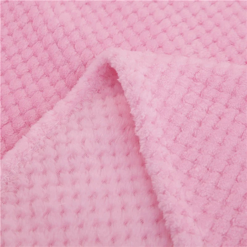Dicke warme Wurfdecke mit weicher Strickstruktur pilling-resistent