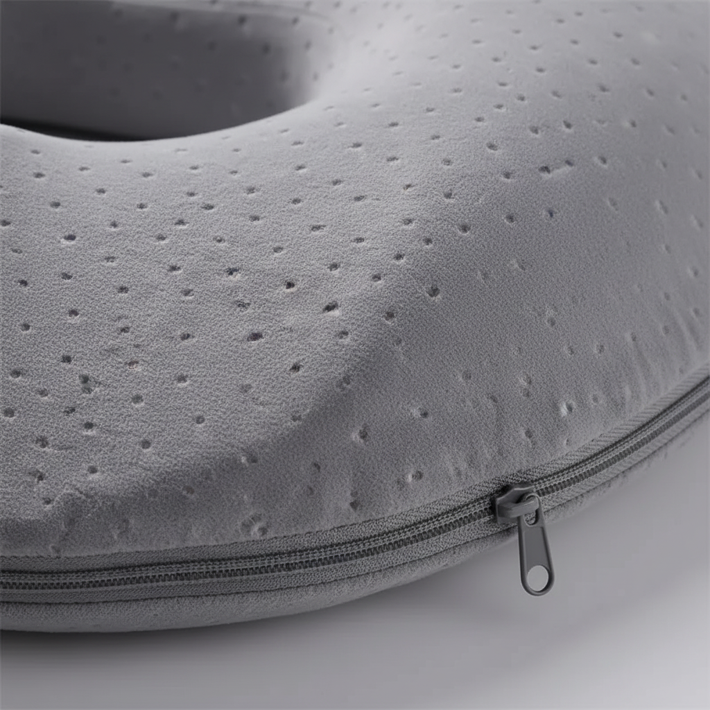 Ergonomisches Sitzkissen mit Memory-Foam-Kern und atmungsaktivem Bezug