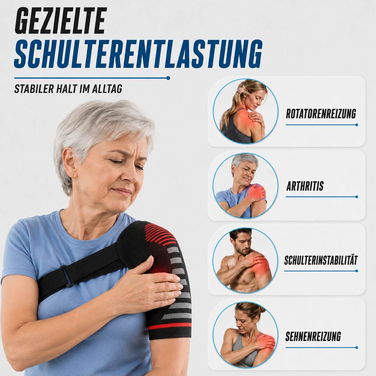 Nordspur | SolaceSleeve Kompressions-Schulterstütze