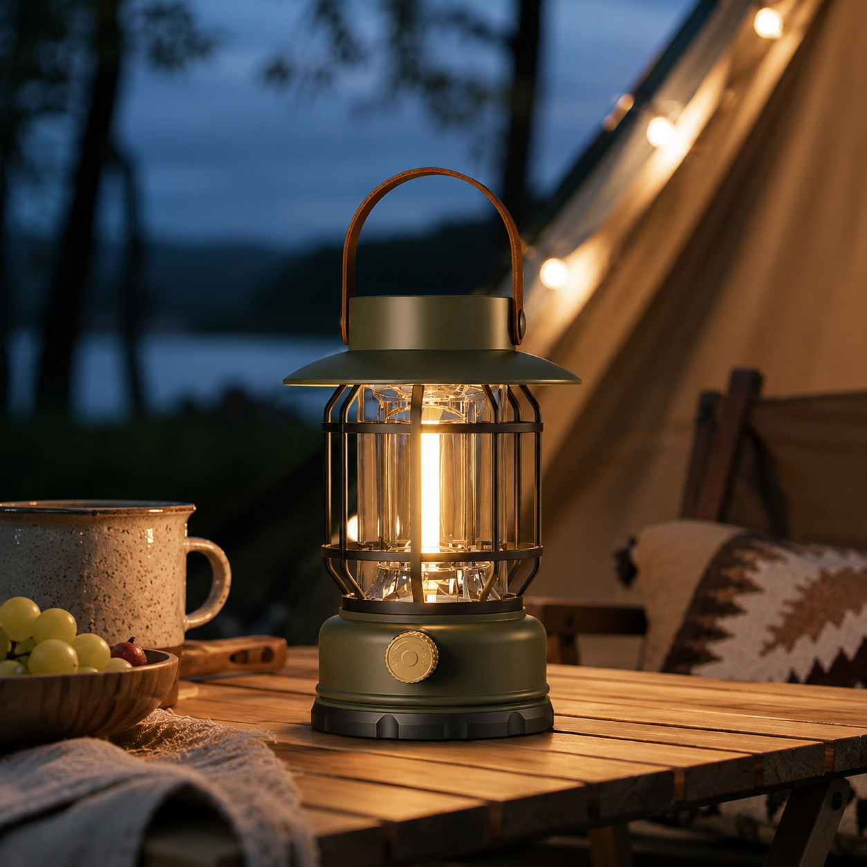 Nordspur | Solantis Tragbare 360-Grad LED-Campinglaterne