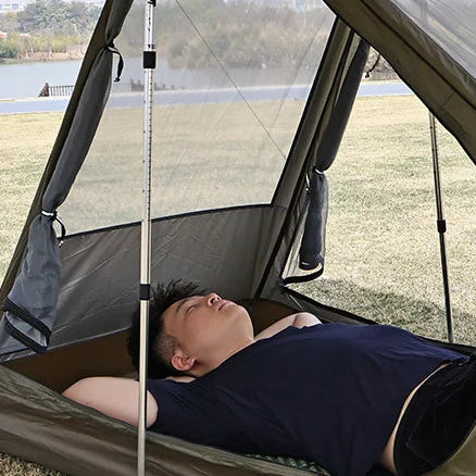 Ultraleichtes Ein-Personen-Zelt mit Mesh für Trekking und Camping