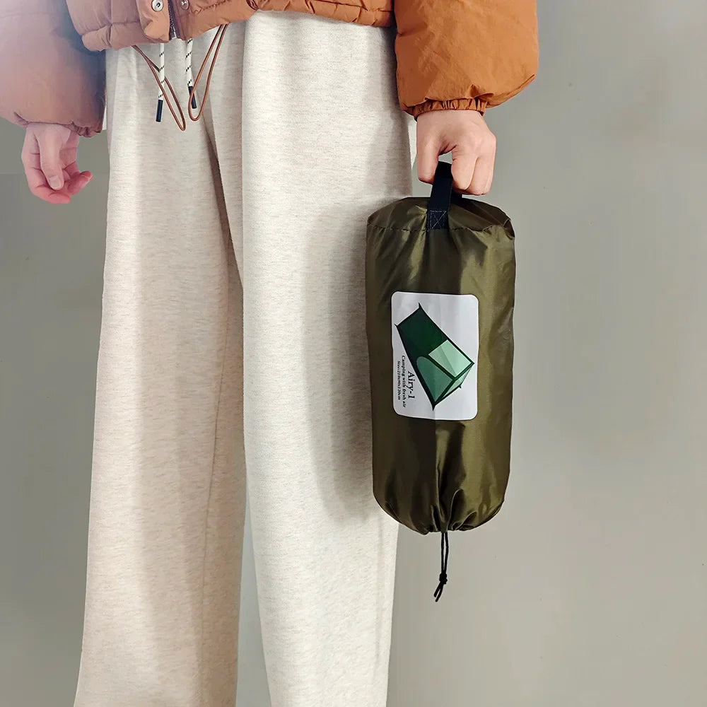 Ultraleichtes Ein-Personen-Zelt mit Mesh für Trekking und Camping