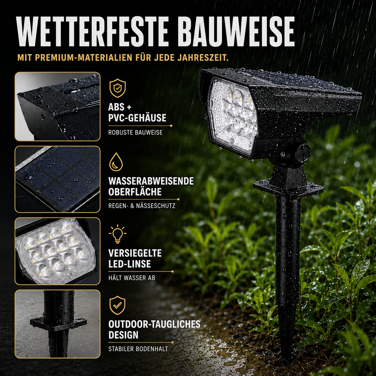 Nordspur | Soluxen Solarbetriebener Outdoor-Bodenstrahler