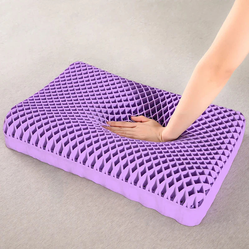 Ergonomisches Nackenstützkissen mit atmungsaktiver Schicht