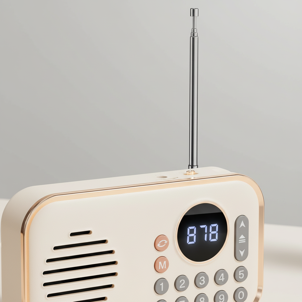 Tragbarer Bluetooth-Lautsprecher mit UKW-Radio und USB-Anschluss