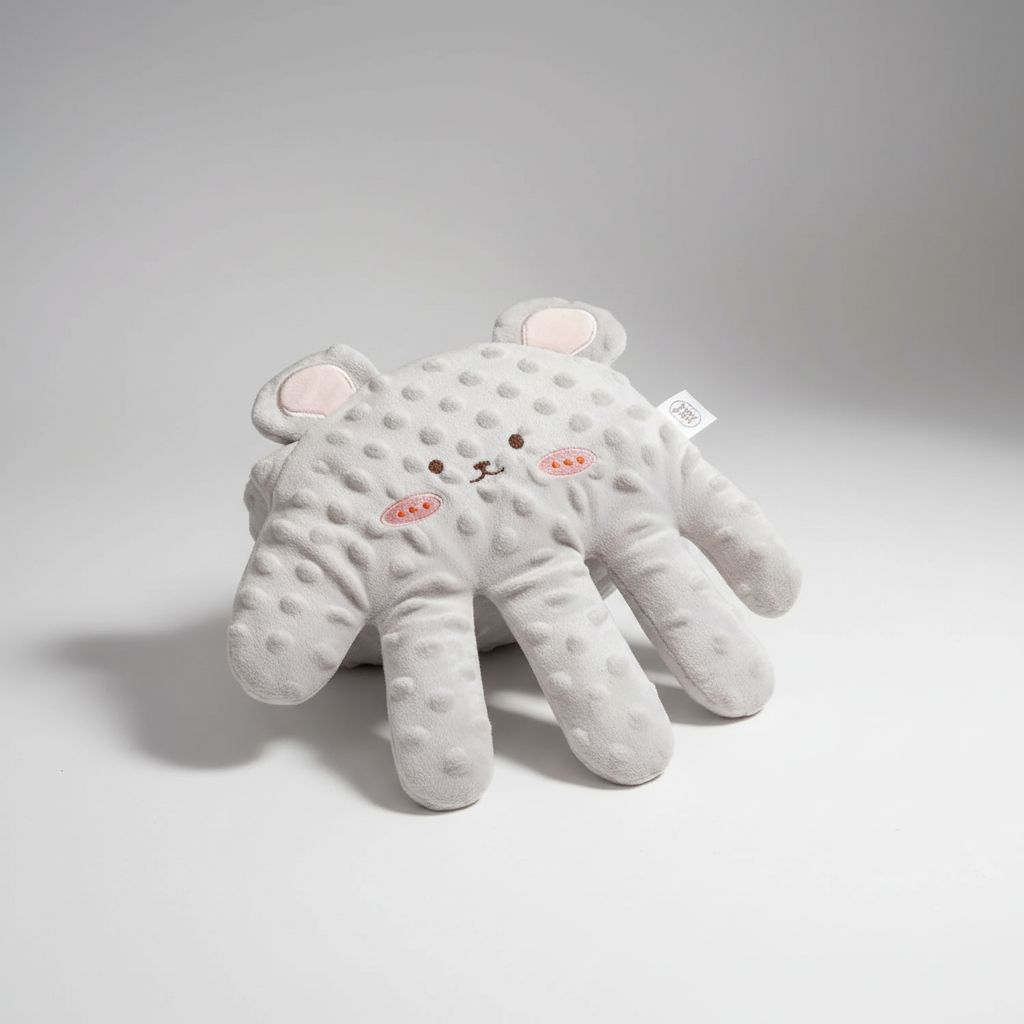 Weiches Säuglings-Druckkissen mit handförmigem Design für beruhigenden Schlaf