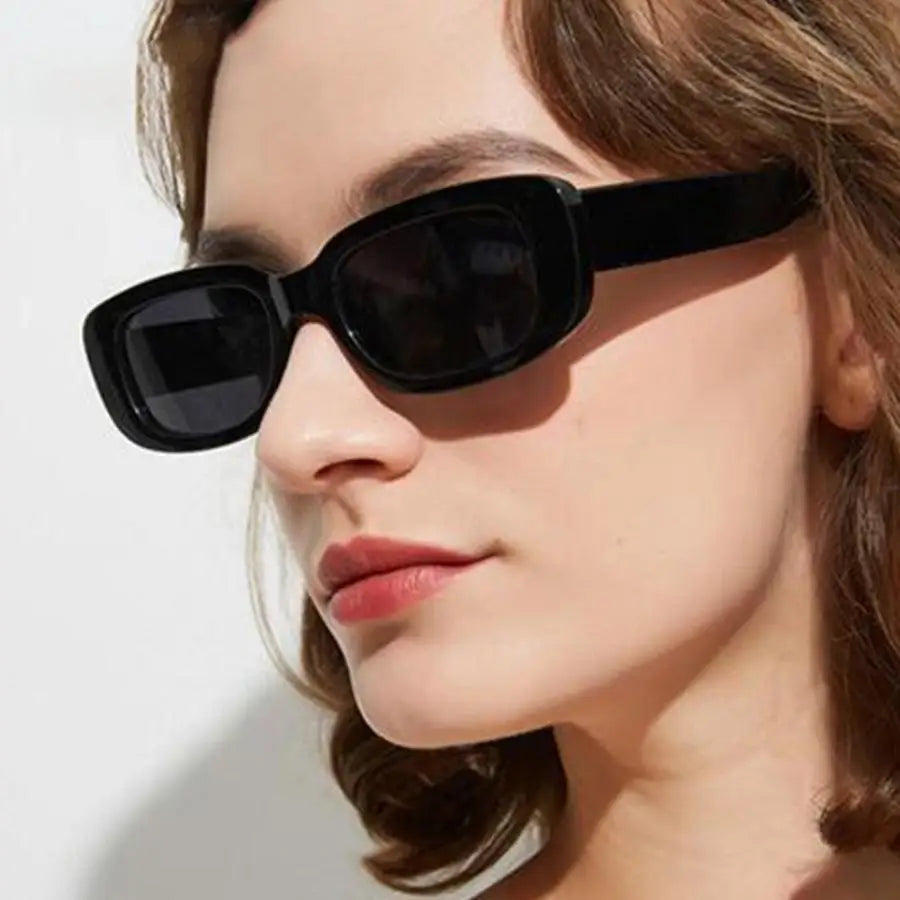 Retro Rechteck-Sonnenbrillen Set 56 Paare vintage Farbauswahl