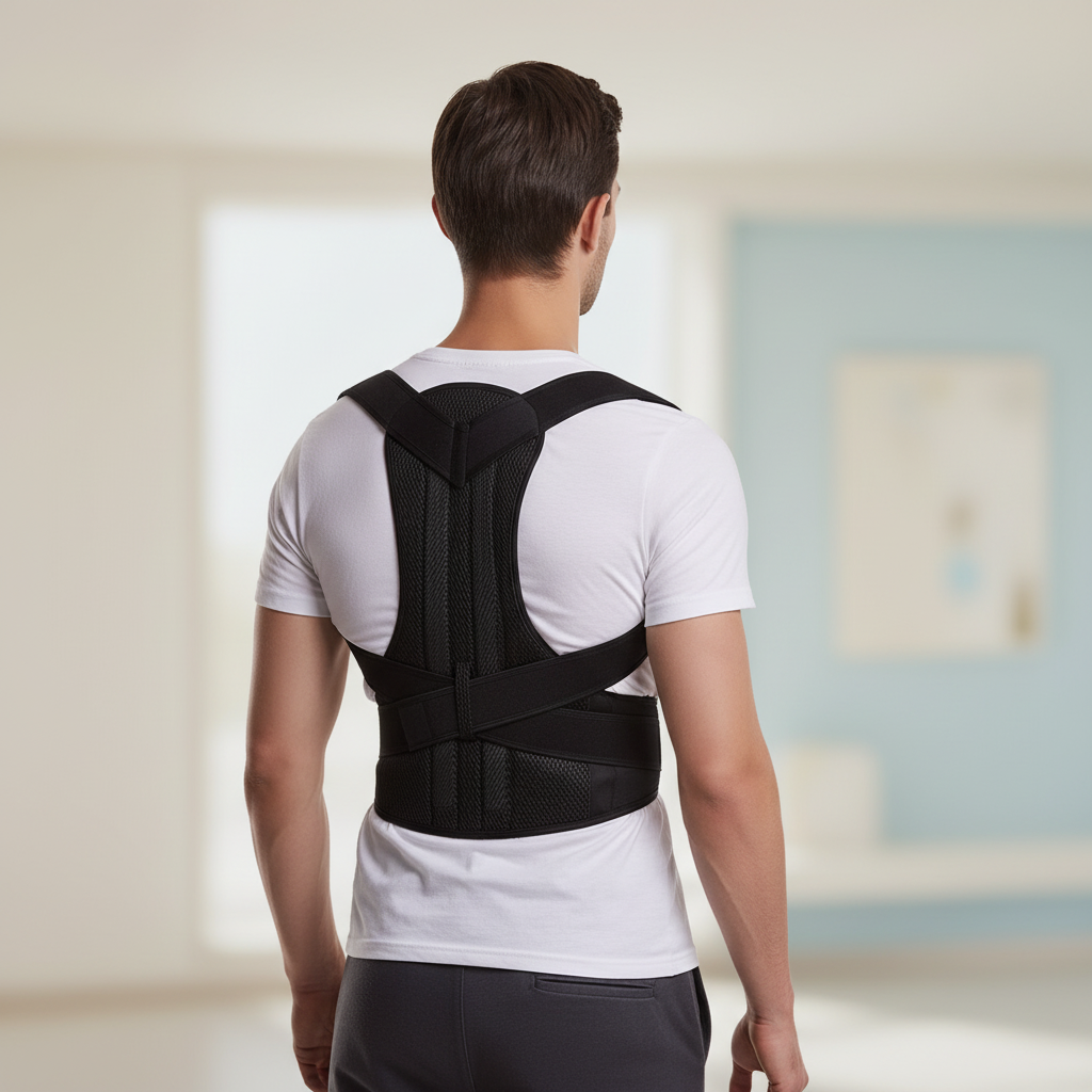 Haltungsbandage verstellbar atmungsaktiv gepolsterte Schulterstütze