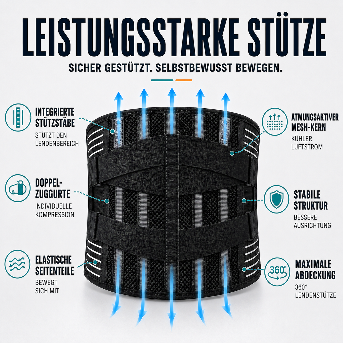 Nordspur | Spineforte Verstellbarer Lendenstützgürtel