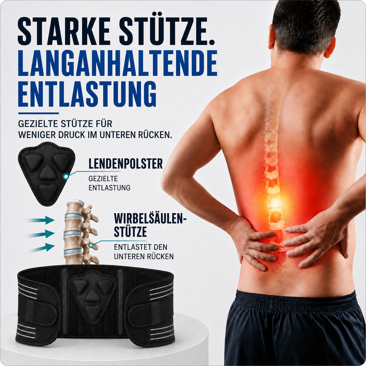 Nordspur | Spineforte Verstellbarer Lendenstützgürtel