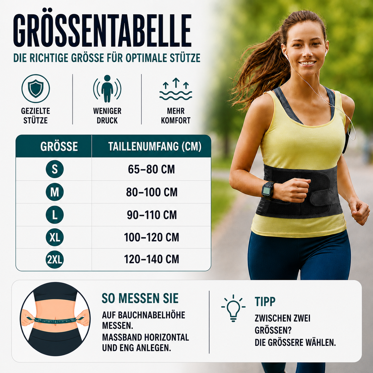 Nordspur | Spineforte Verstellbarer Lendenstützgürtel