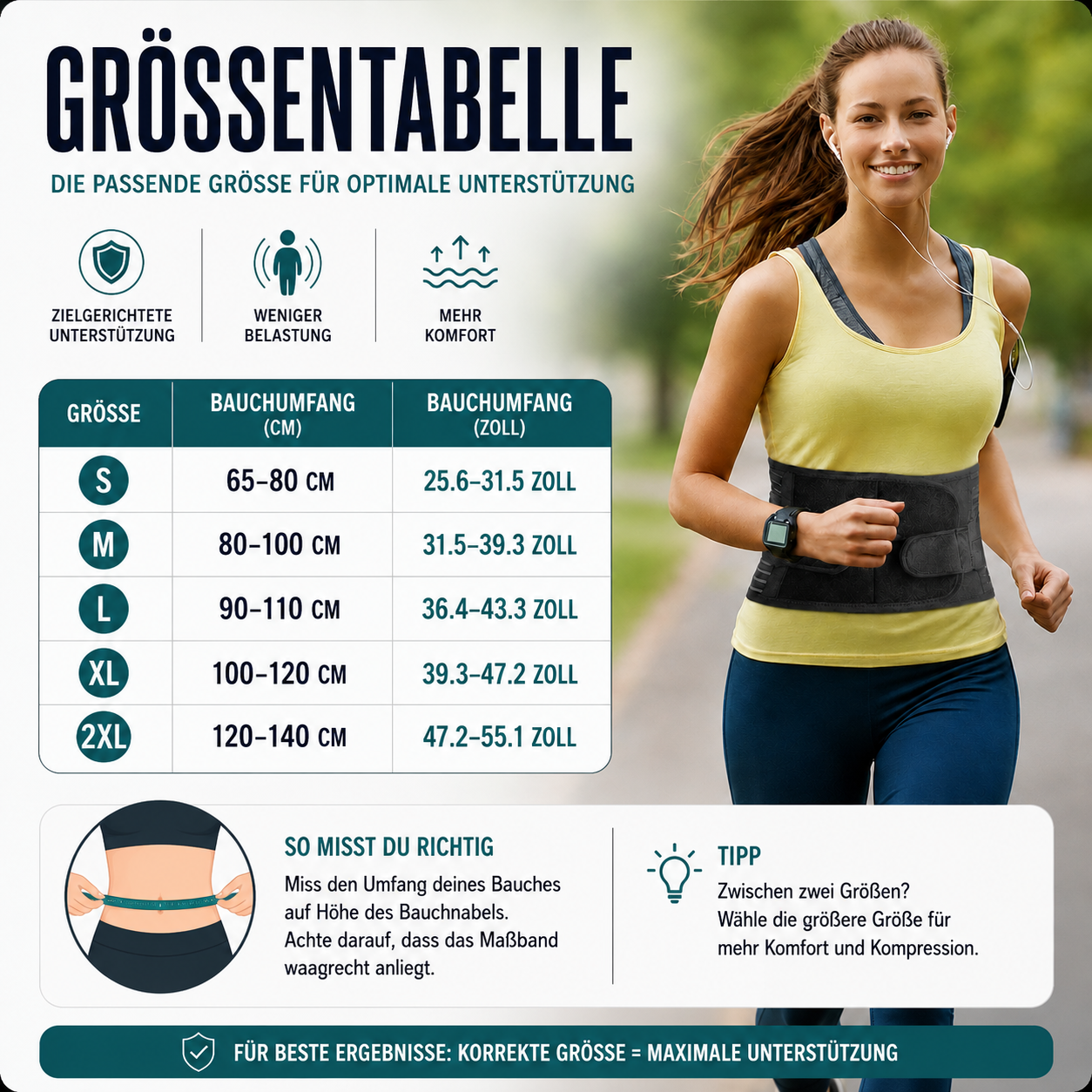Nordspur | Spineforte Verstellbarer Lendenwirbelstützgurt