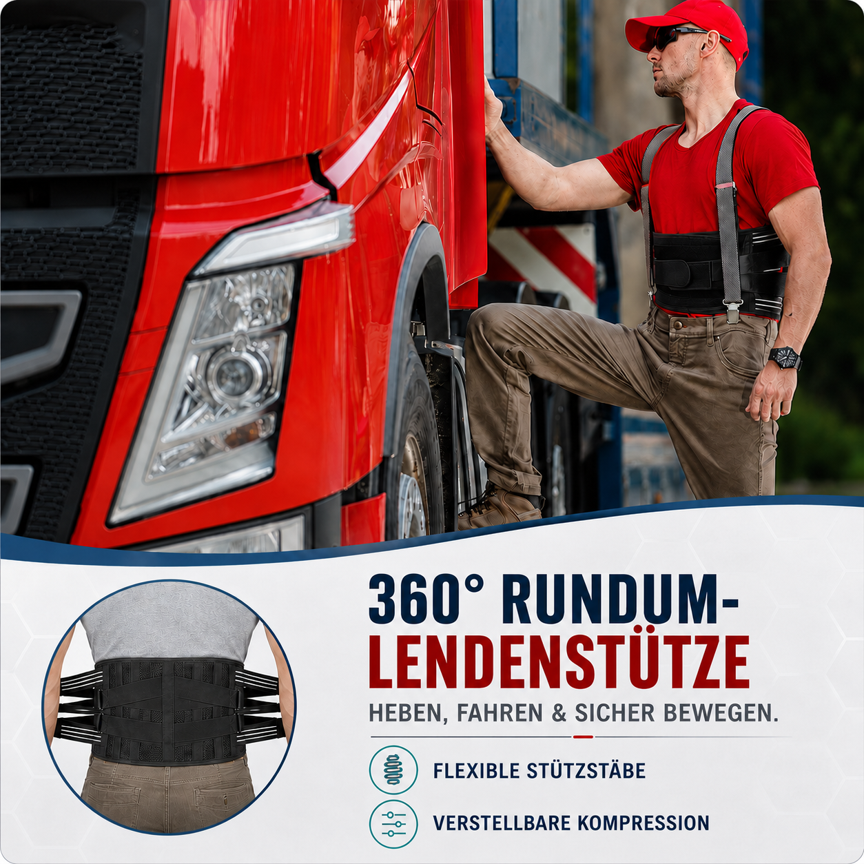Nordspur | Spineforte Verstellbarer Lendenwirbelstützgurt