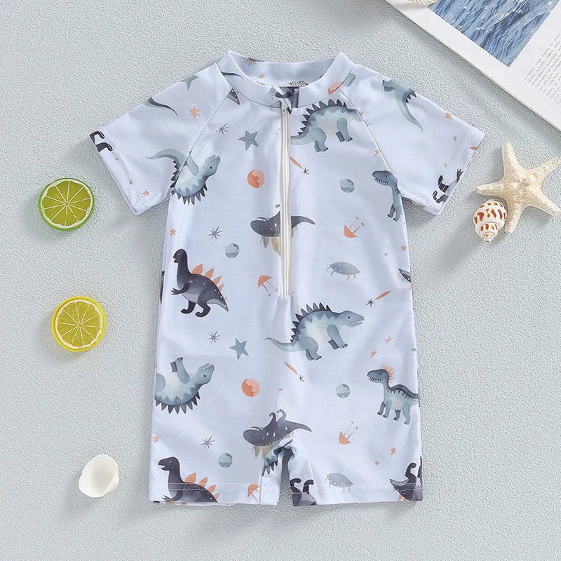 Nordspur | Splashosaur Short Sleeve Zip Romper