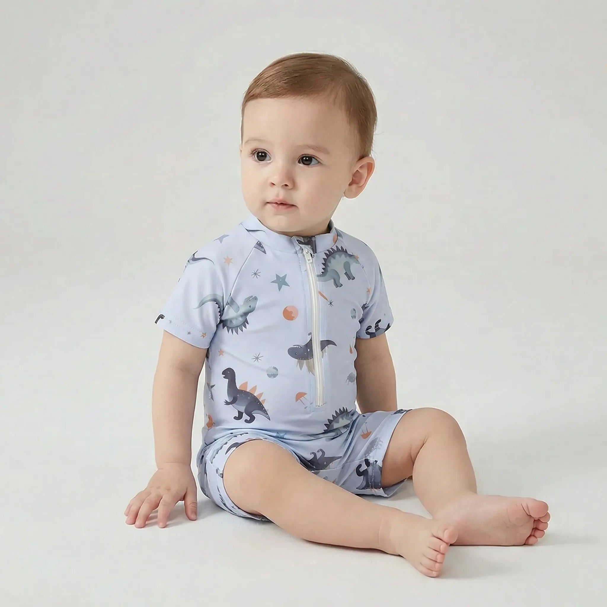 Nordspur | Splashosaur Short Sleeve Zip Romper