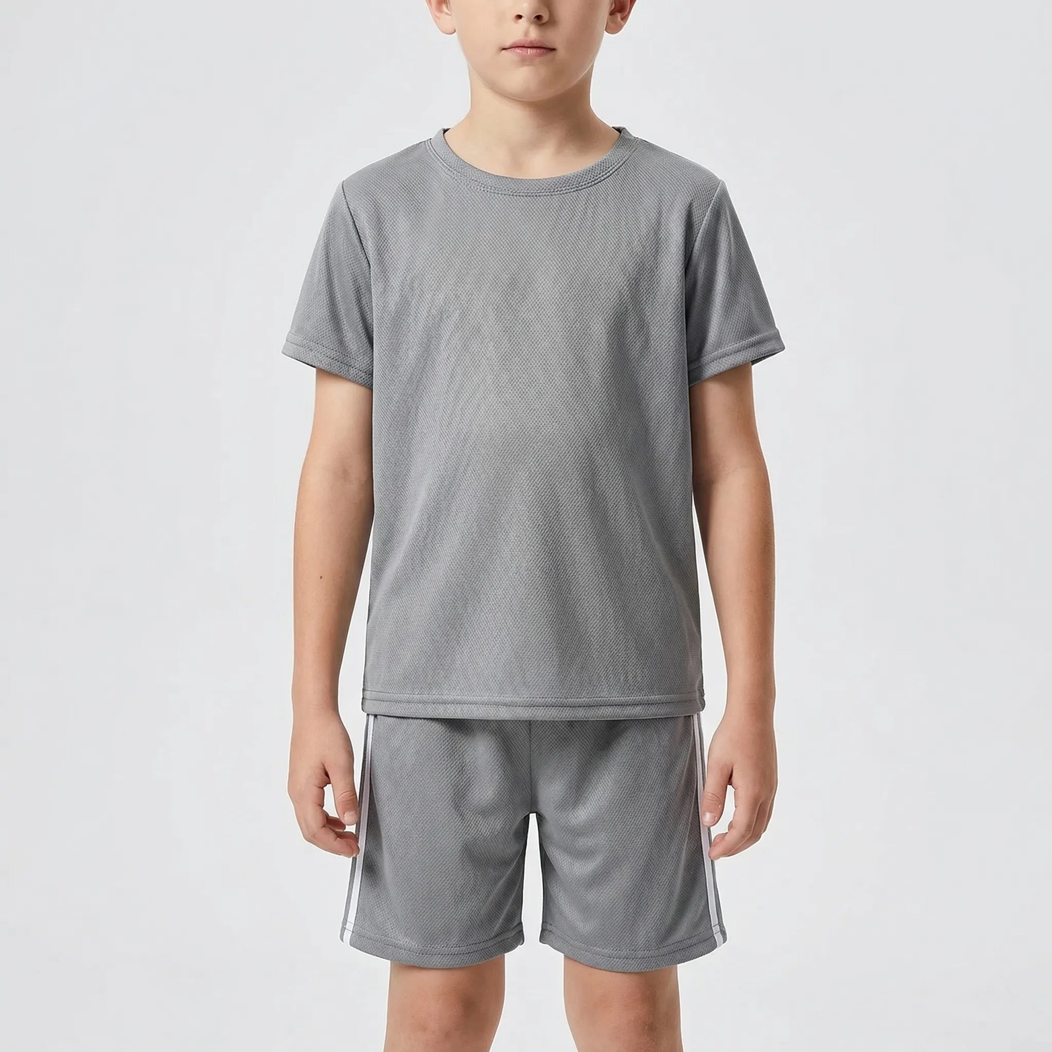 Kinder Sport-Set Weste und Shorts atmungsaktiv schnelltrocknend mit Zahlendruck