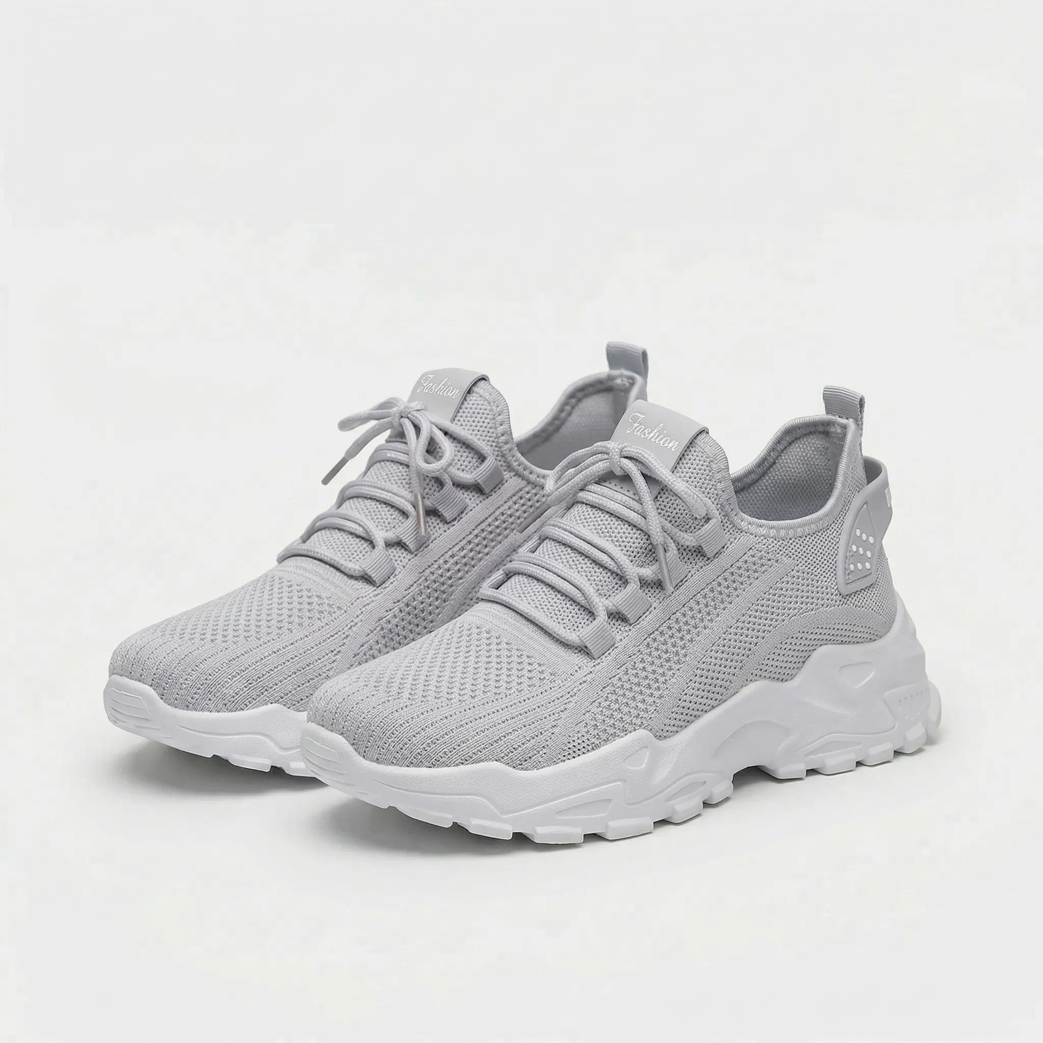 Damen Sneaker Leopardenmuster Strickschaft atmungsaktiv Schnürer