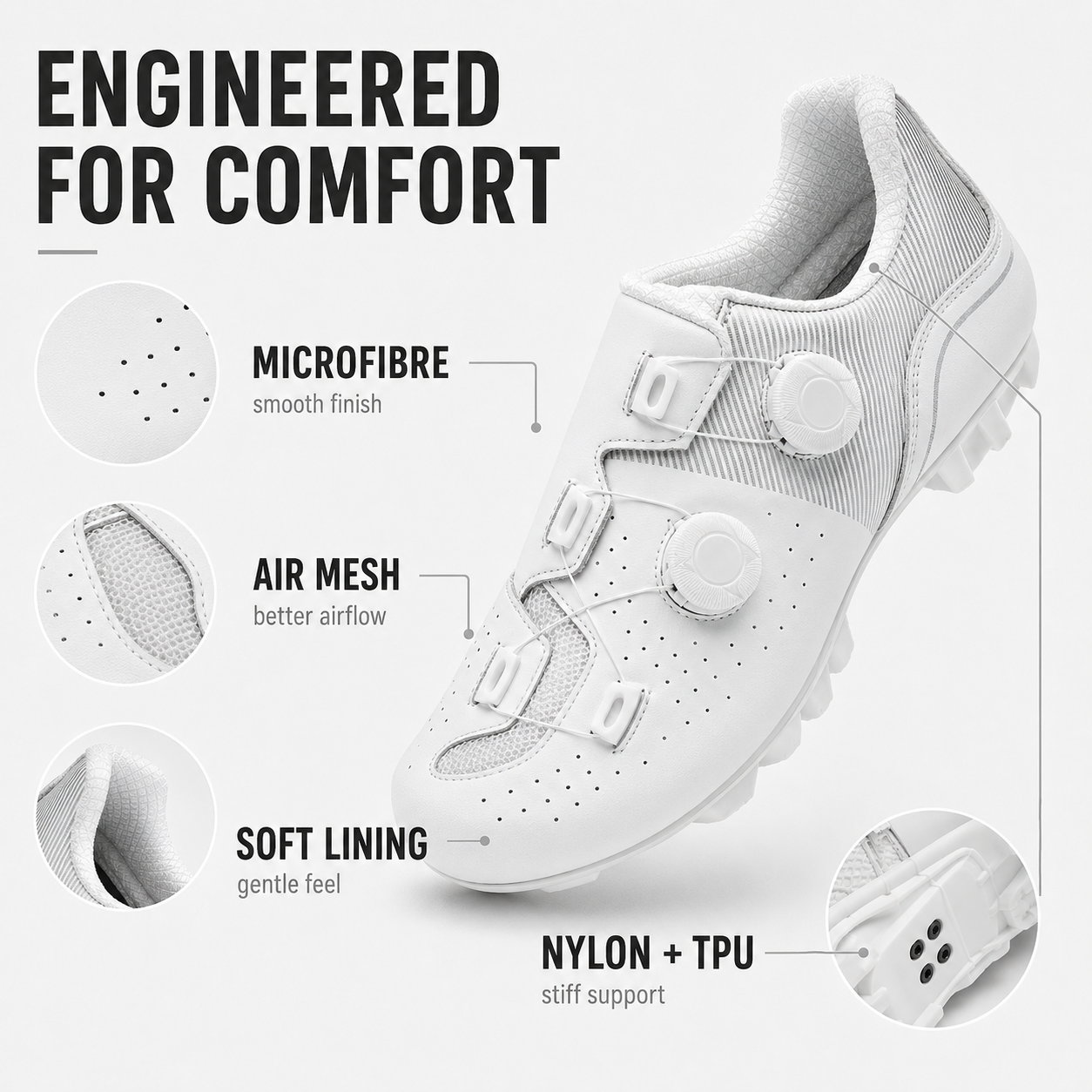Nordspur | Sprintlock Selbstsperrend SPD Rennrad-Schuh