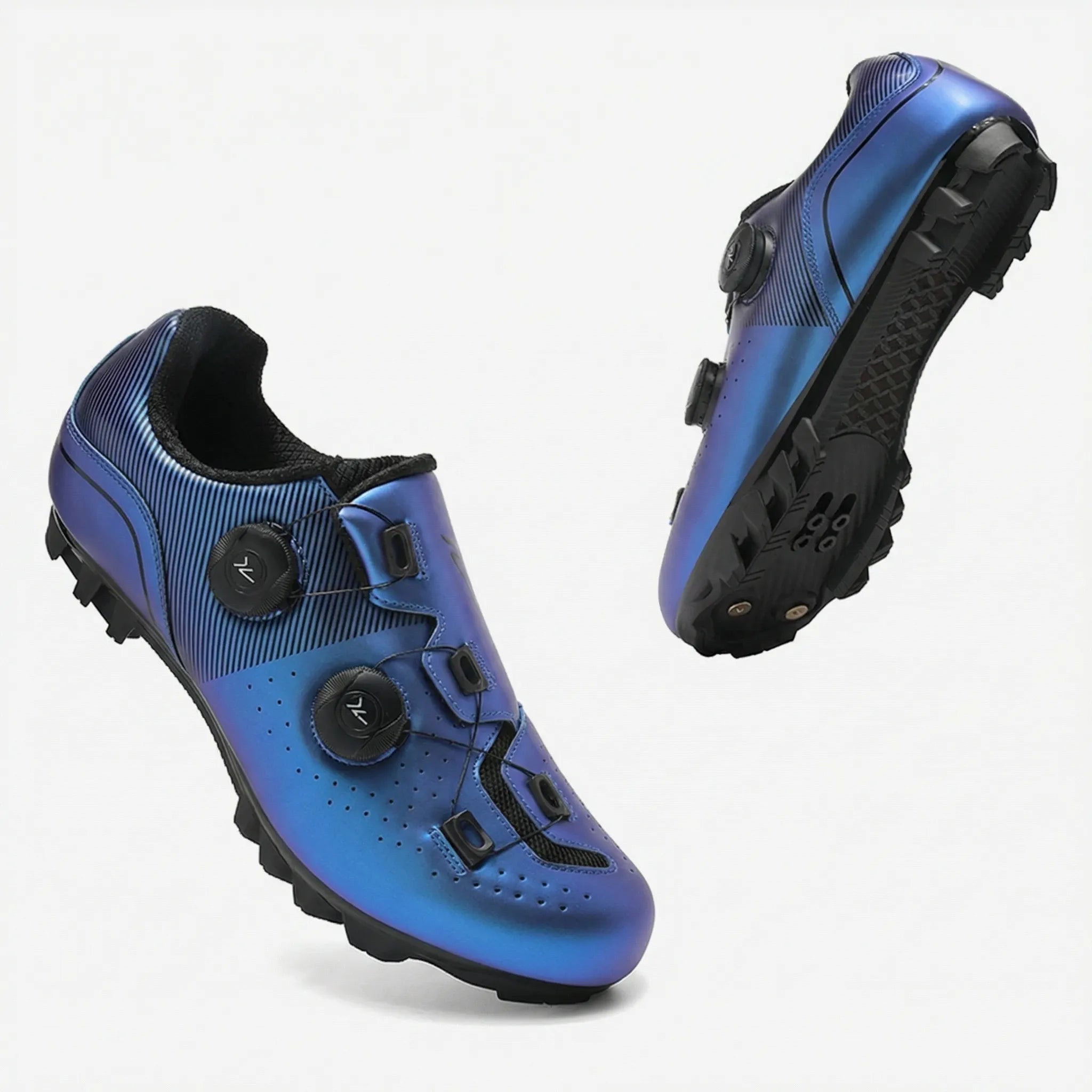 Rennrad-Schuh SPD-kompatibel atmungsaktiv Drehschnallen-Verschluss