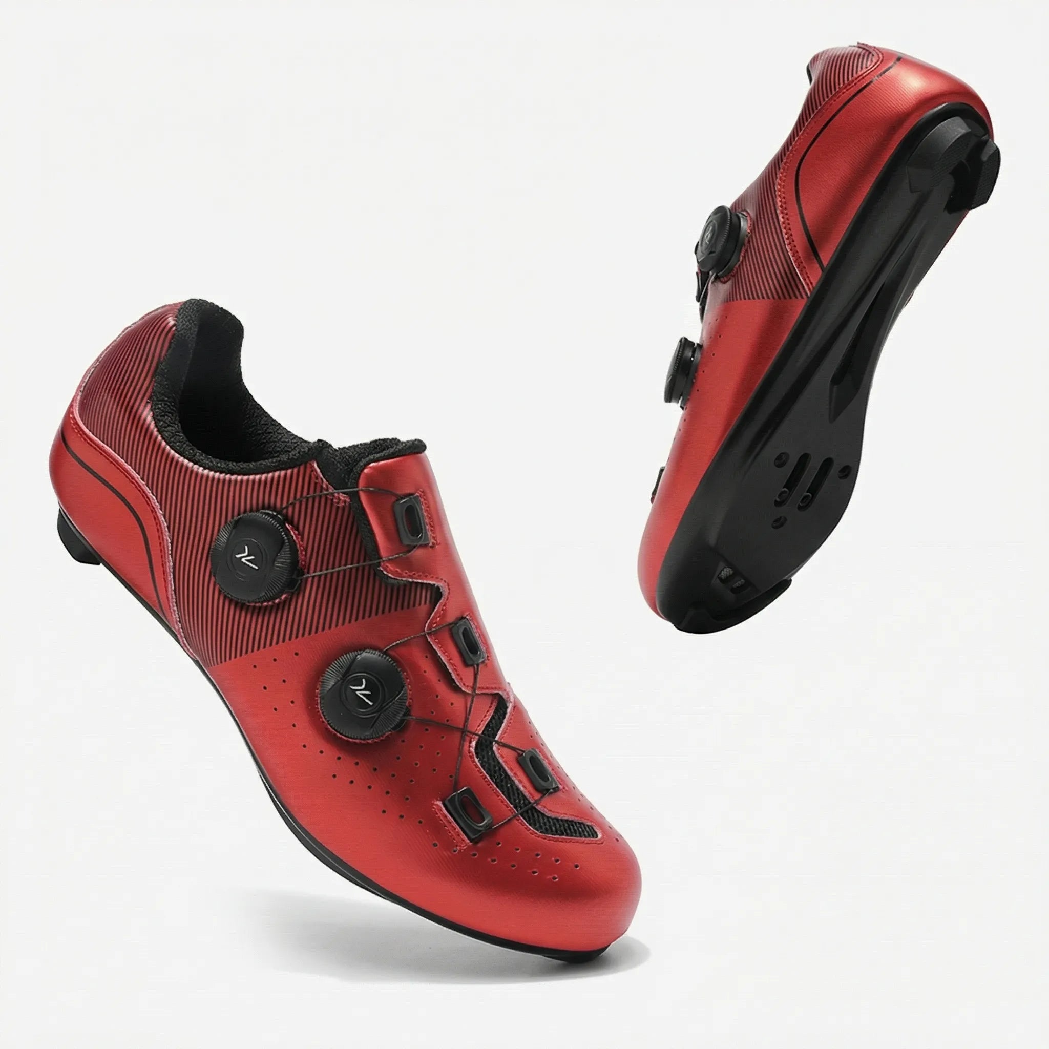 Rennrad-Schuh SPD-kompatibel atmungsaktiv Drehschnallen-Verschluss